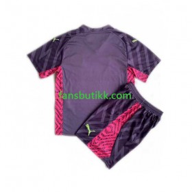 Fotballdrakt Manchester City Keeper Barn Bortetrøye 2023-2024 Kortermet